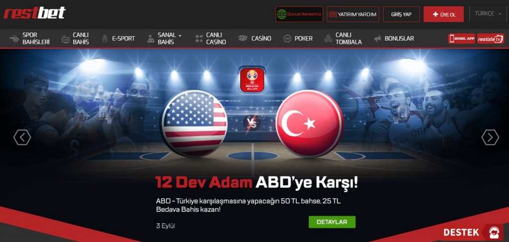 Restbet Güncel adresi turkiye