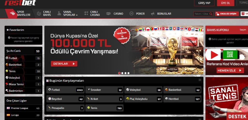 Restbet Mobil turk