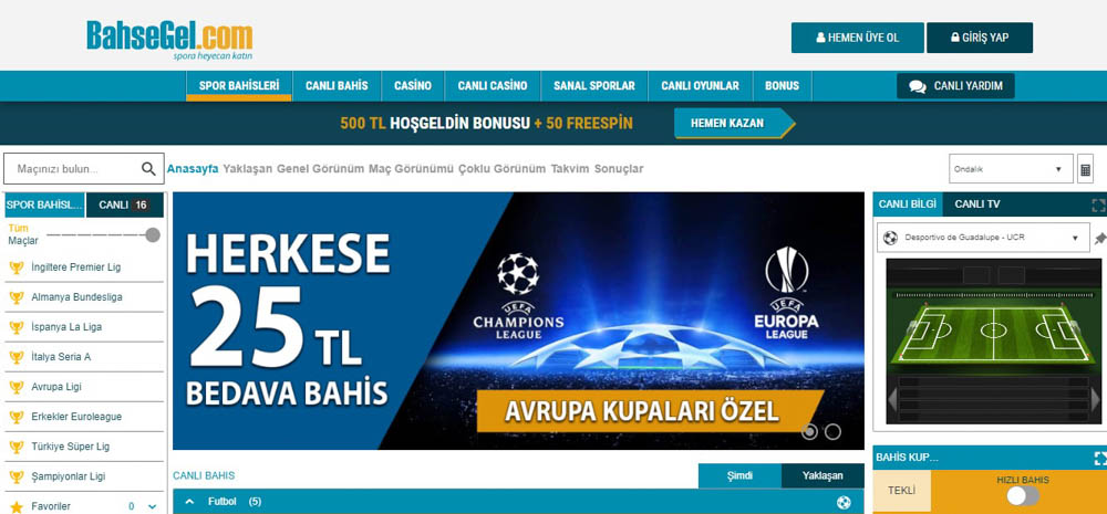 Bahsegel Canli Bahis