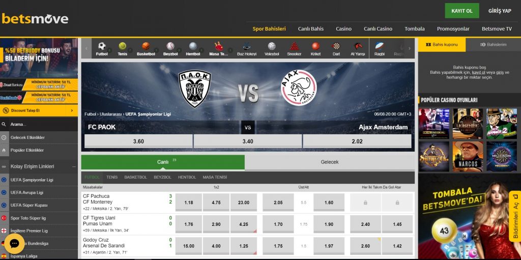 Betsmove Giriş turk