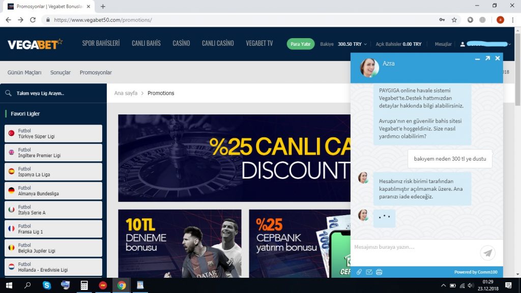 Vegabet Canlı Bahis